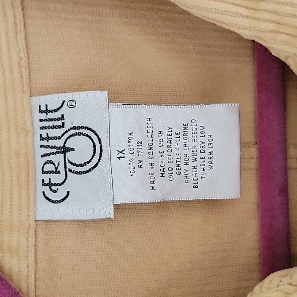 Cervelle Vintage Corduroy Barn Jacket Chore Coat Cotton Unisex Sz 1X - Picture 3 of 9